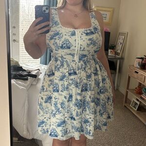 7 for All Mankind White/Blue Dress (NWT)